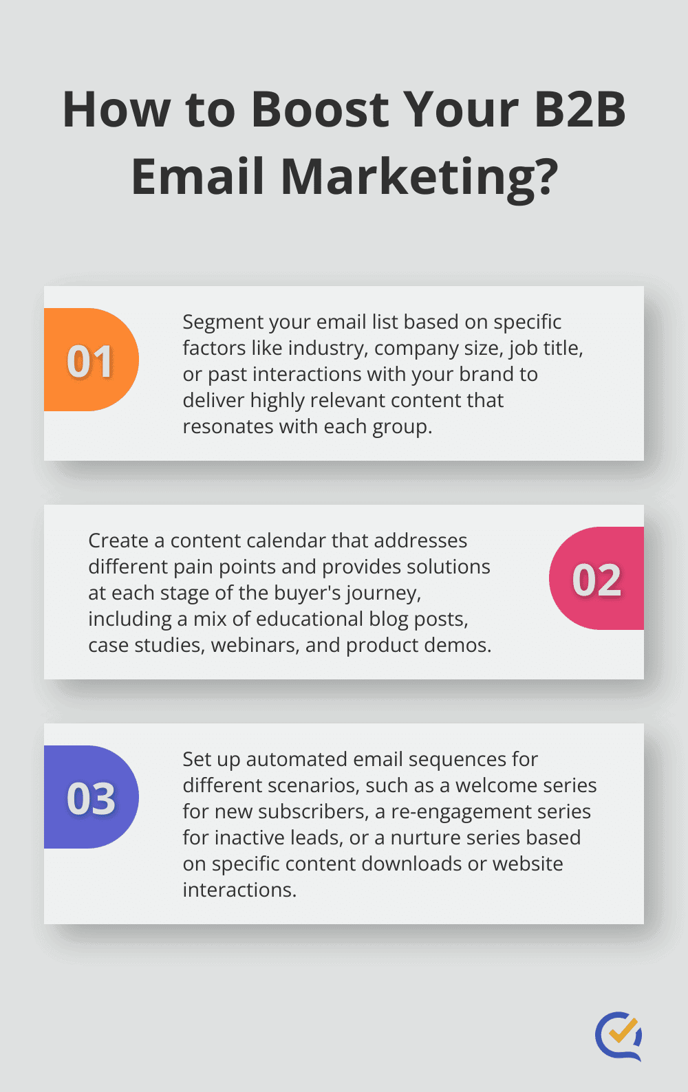 Infographic: How to Boost Your B2B Email Marketing? - email lead nurturing