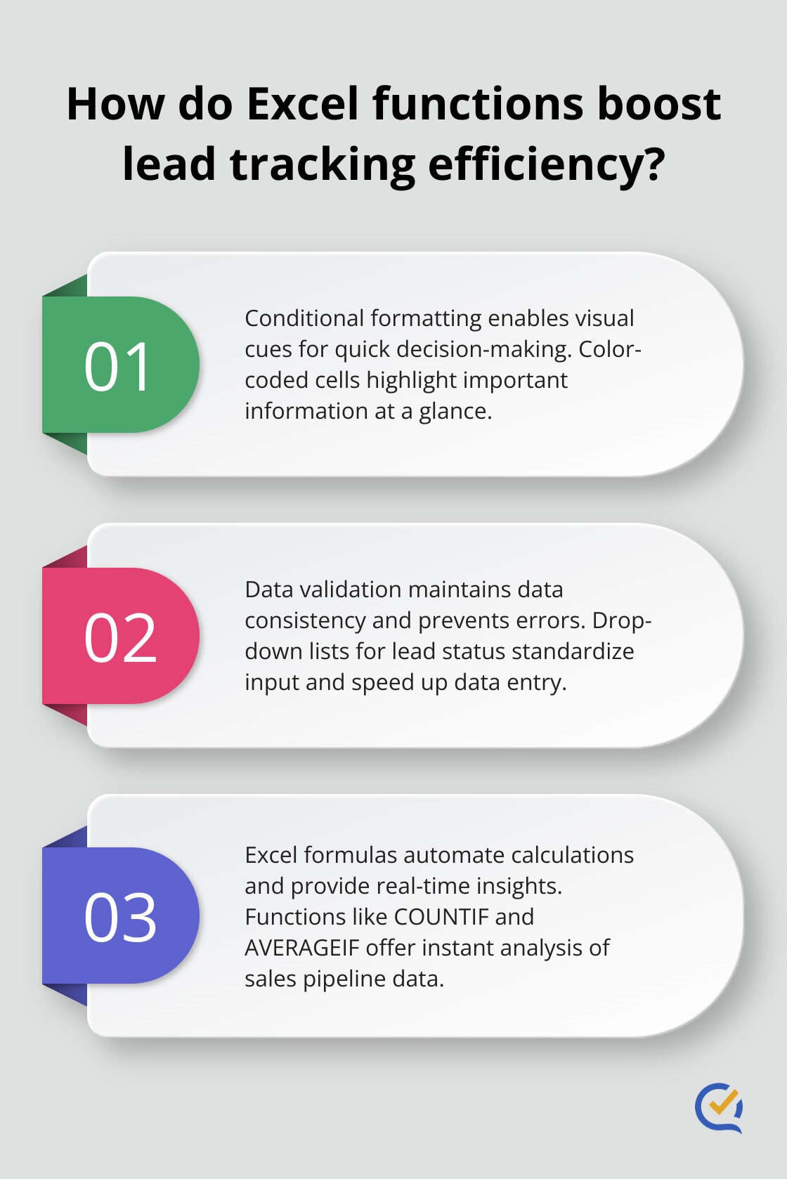 Infographic: How do Excel functions boost lead tracking efficiency? - lead and follow-up tracker excel template