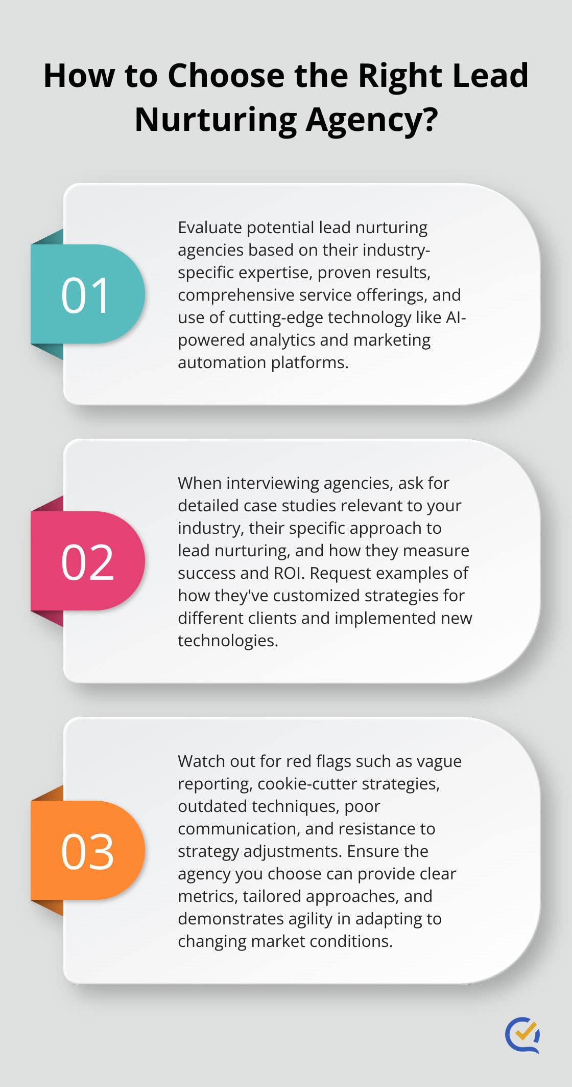 Infographic: How to Choose the Right Lead Nurturing Agency?