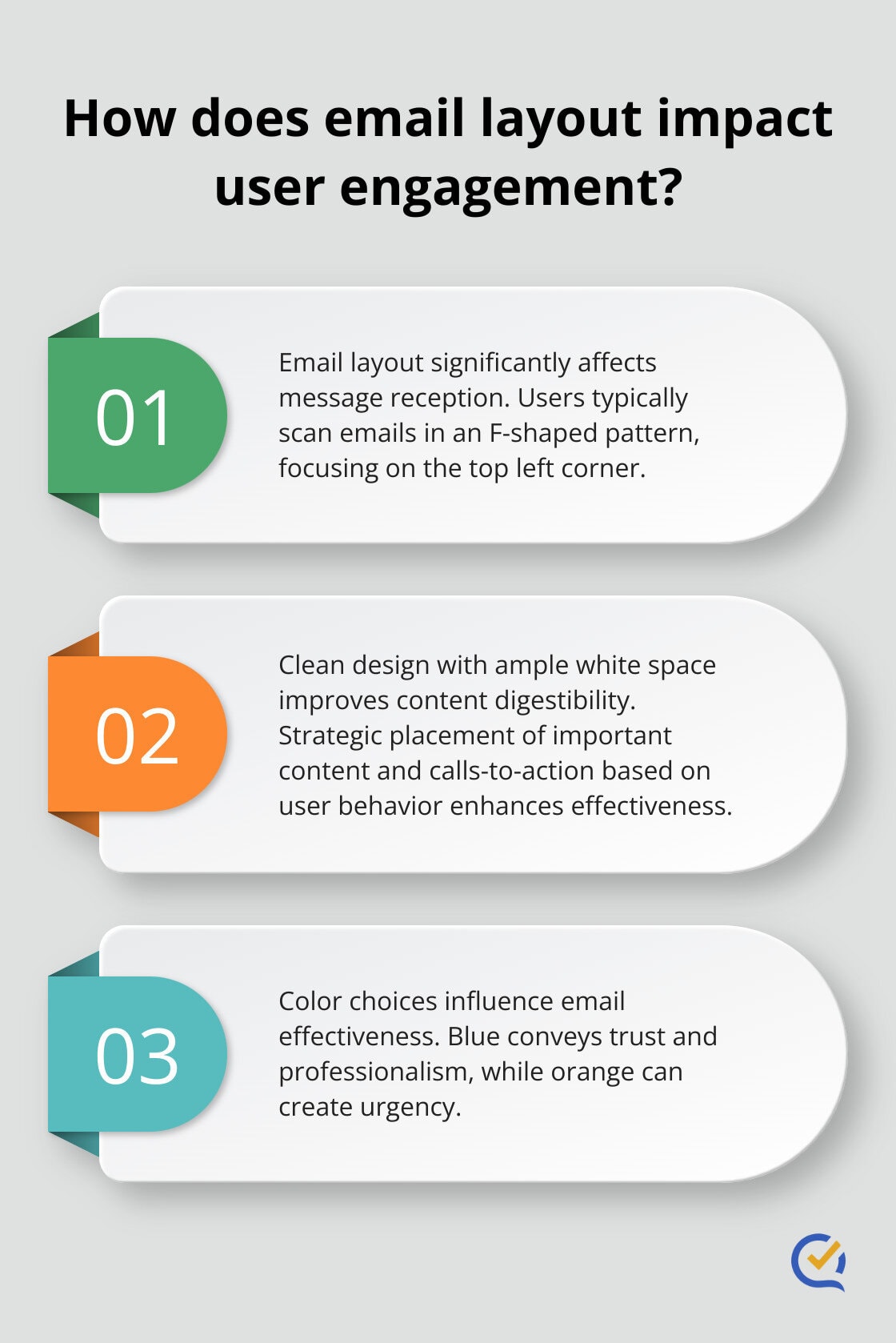 Infographic: How does email layout impact user engagement? - lead nurturing email examples