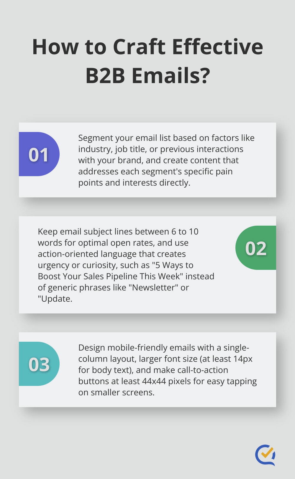 Infographic: How to Craft Effective B2B Emails?