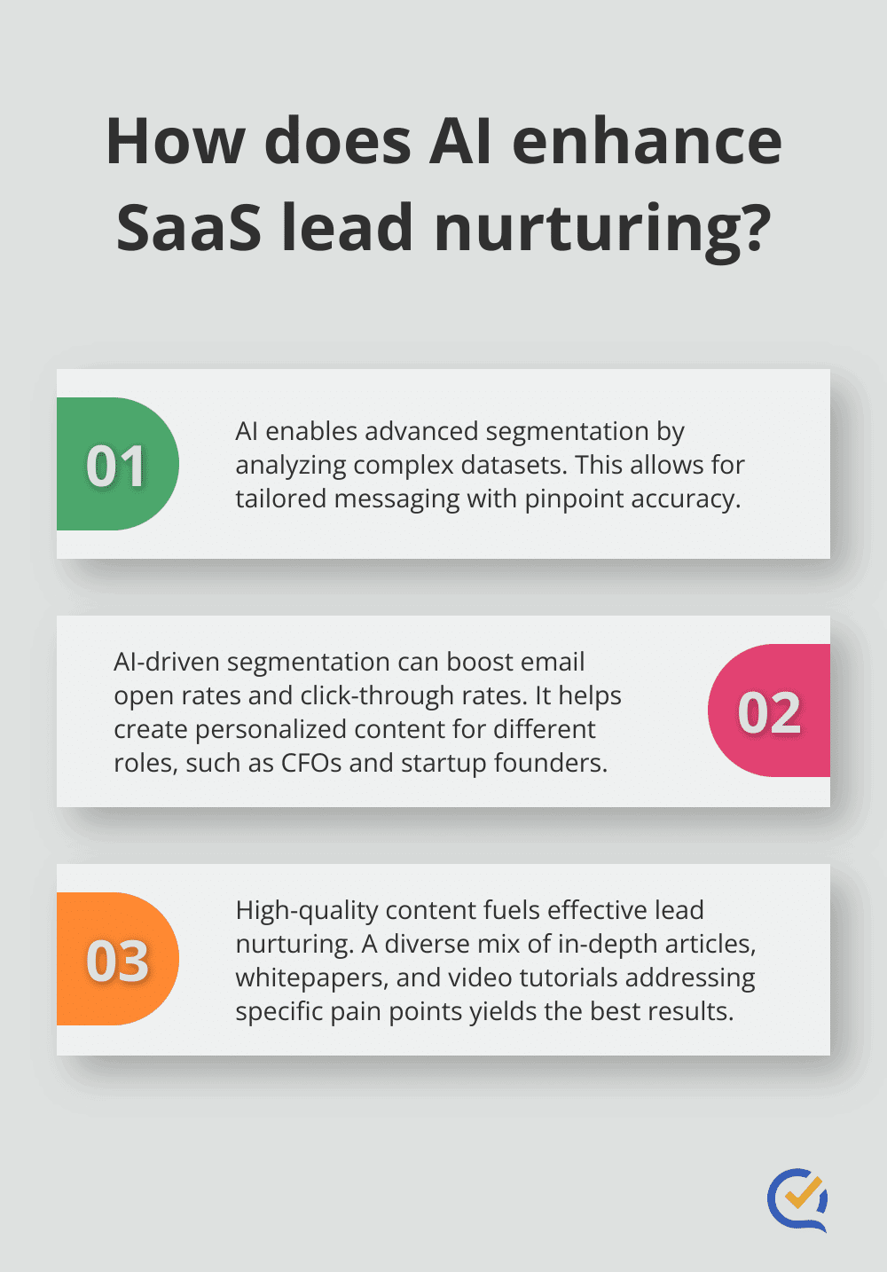 Infographic: How does AI enhance SaaS lead nurturing?