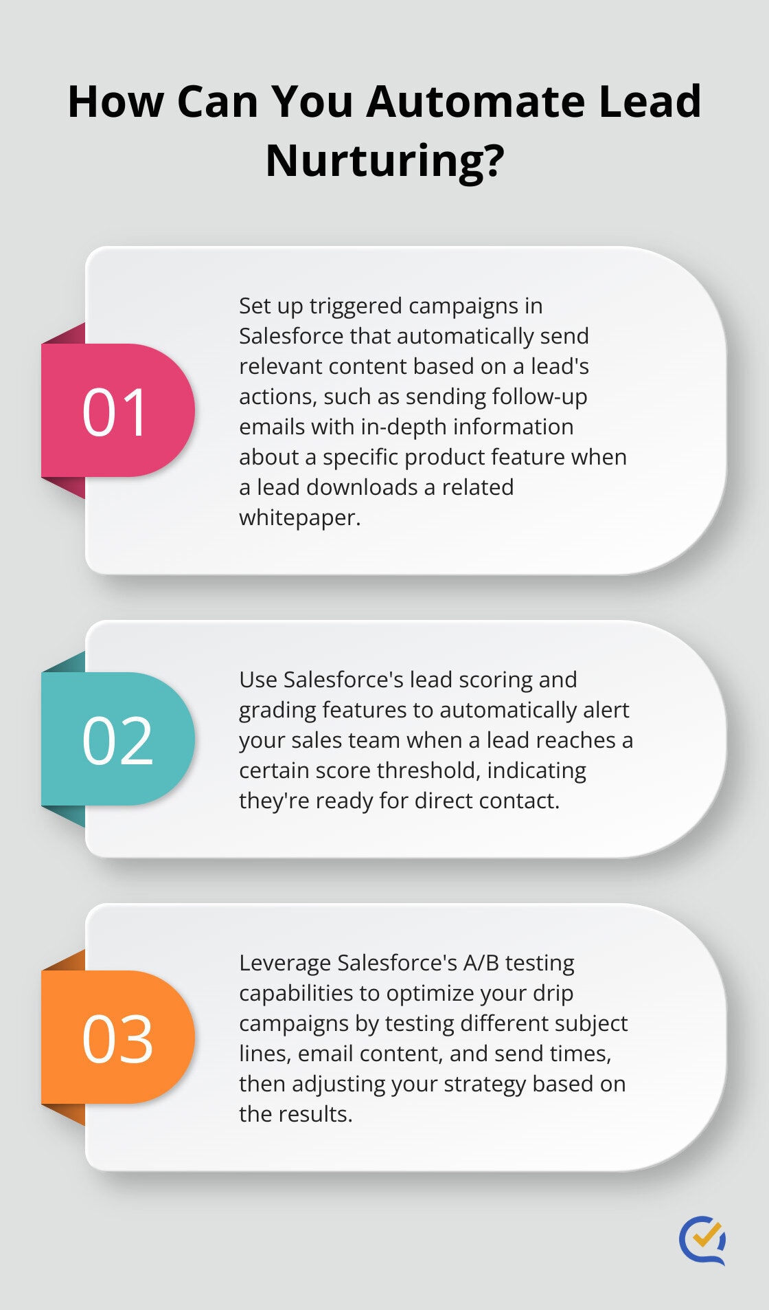 Infographic: How Can You Automate Lead Nurturing? - salesforce lead nurturing